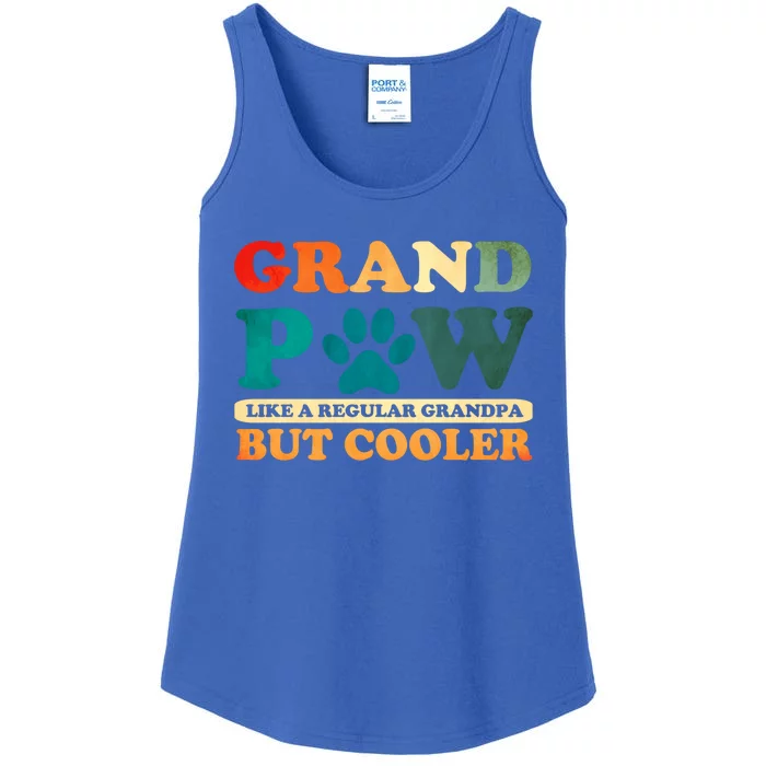 Grand Paw Like A Regular Grandpa But Cooler Dog Grandpa Gift Ladies Essential Tank