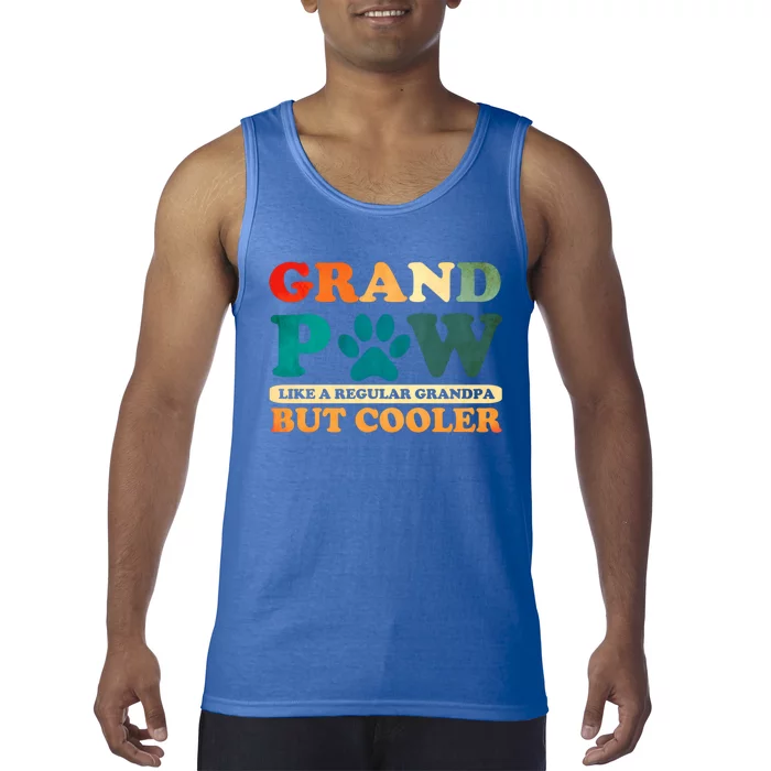 Grand Paw Like A Regular Grandpa But Cooler Dog Grandpa Gift Tank Top