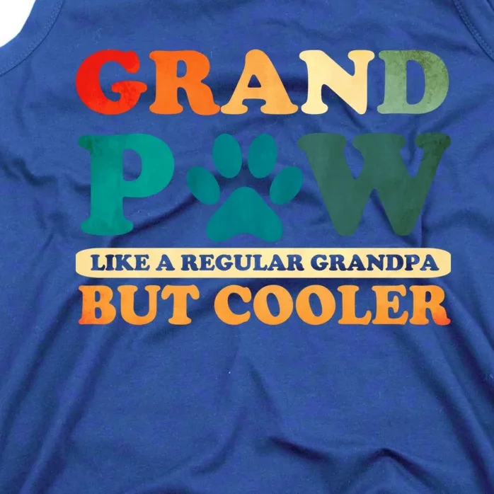 Grand Paw Like A Regular Grandpa But Cooler Dog Grandpa Gift Tank Top