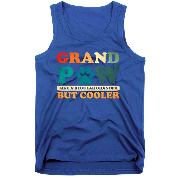 Grand Paw Like A Regular Grandpa But Cooler Dog Grandpa Gift Tank Top