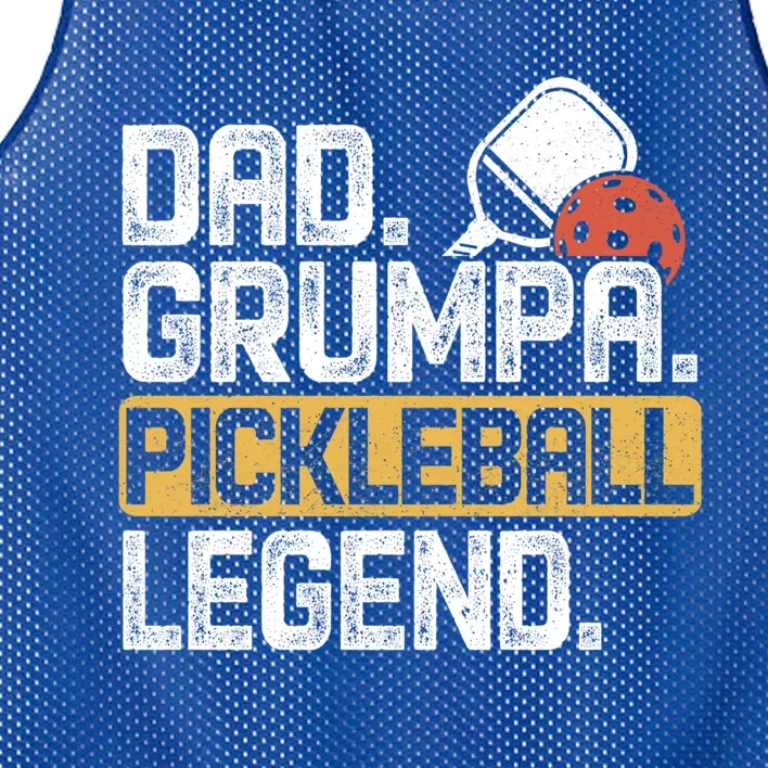 Grumpa Pickleball Legend Dad Funny Meaningful Gift Mesh Reversible Basketball Jersey Tank