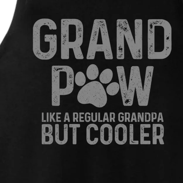 Grand Paw Like A Regular Grandpa But Cooler Dog Lover Gift Ladies Tri-Blend Wicking Tank