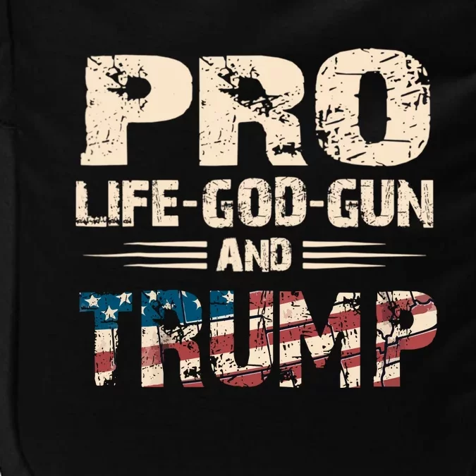 Great Pro Life God Gun Trump Usa Gift Impact Tech Backpack