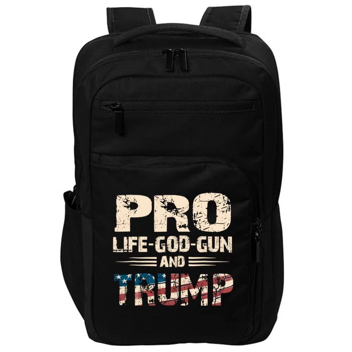 Great Pro Life God Gun Trump Usa Gift Impact Tech Backpack