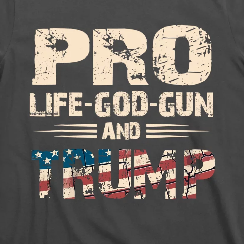 Great Pro Life God Gun Trump Usa Gift T-Shirt