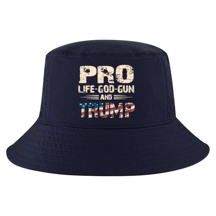 Great Pro Life God Gun Trump Usa Gift Cool Comfort Performance Bucket Hat