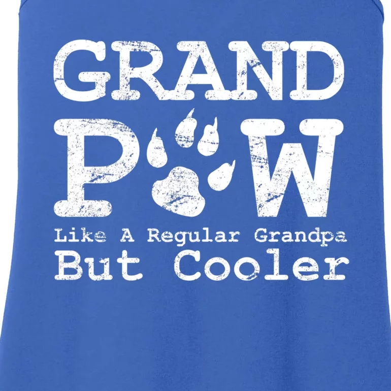 Grand Paw Like A Regular Grandpa But Cooler Dog Lovers Gift Ladies Essential Tank