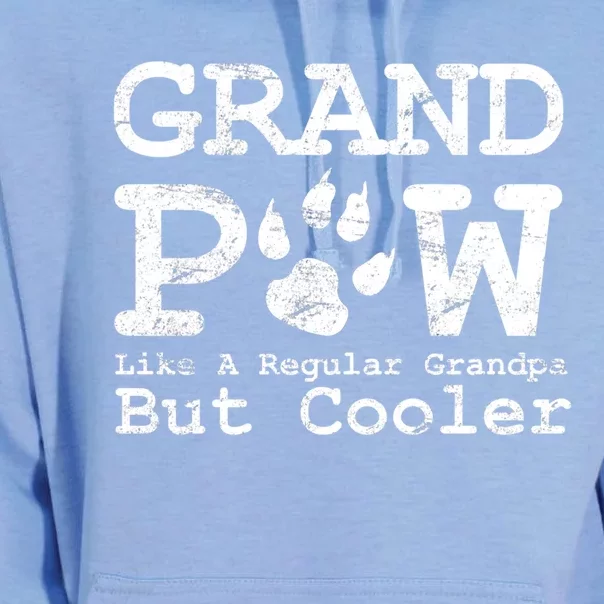 Grand Paw Like A Regular Grandpa But Cooler Dog Lovers Gift Unisex Surf Hoodie