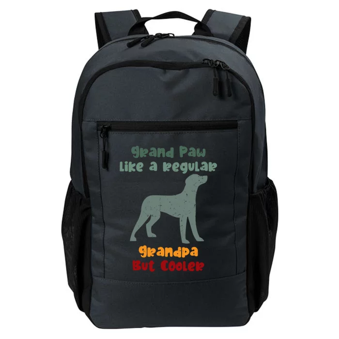 Grand Paw Like A Regular Grandpa But Cooler For Grandpa Funny Gift Daily Commute Backpack