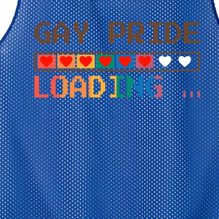 Gay Pride Loading Funny Lgbt Pride Gift Mesh Reversible Basketball Jersey Tank