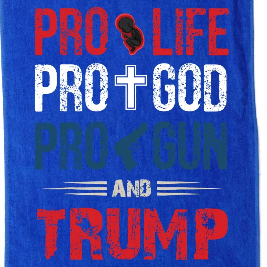 Great Pro Life Pro God Pro Gun Gift Platinum Collection Golf Towel