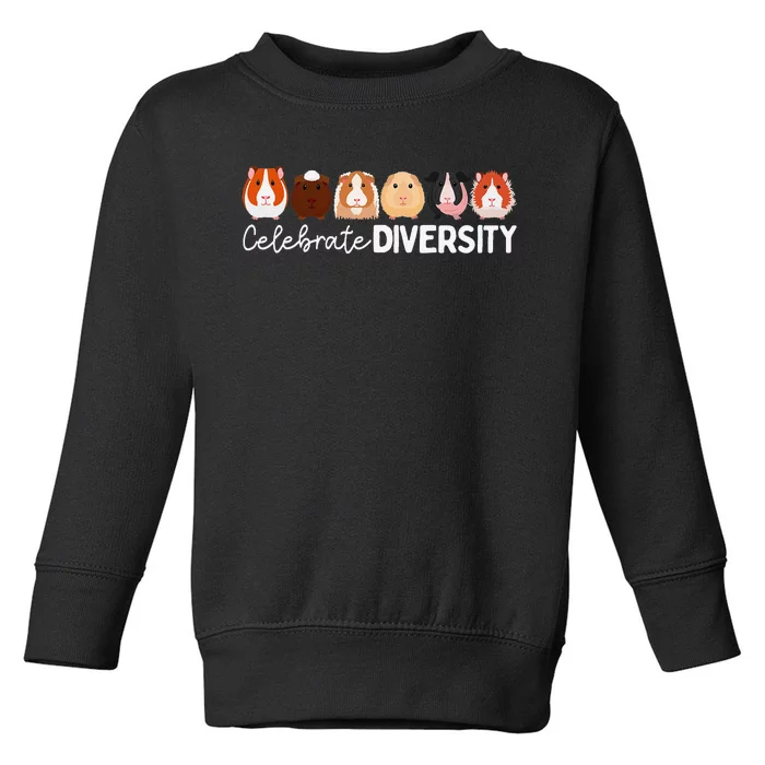 Guinea Pig Lovers Celebrate Diversity Toddler Sweatshirt