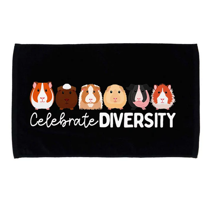 Guinea Pig Lovers Celebrate Diversity Microfiber Hand Towel