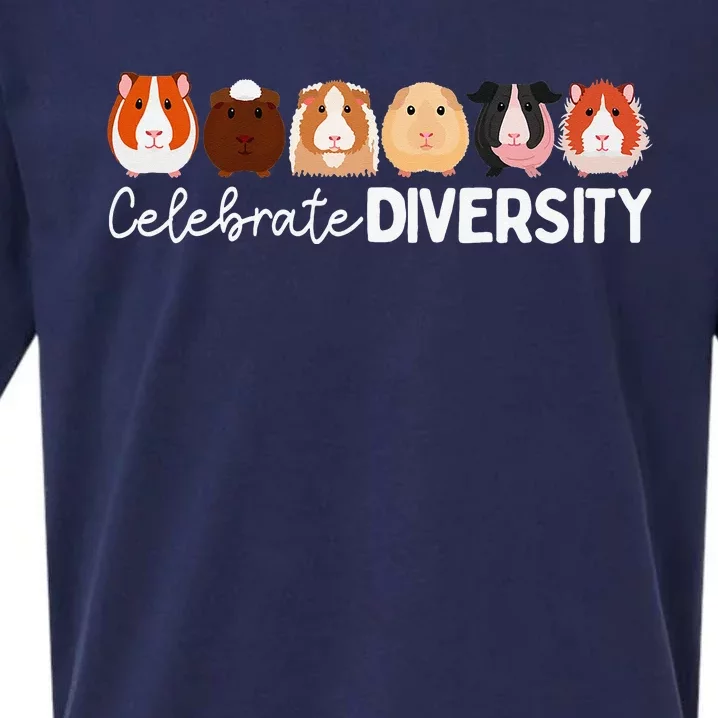 Guinea Pig Lovers Celebrate Diversity Sueded Cloud Jersey T-Shirt