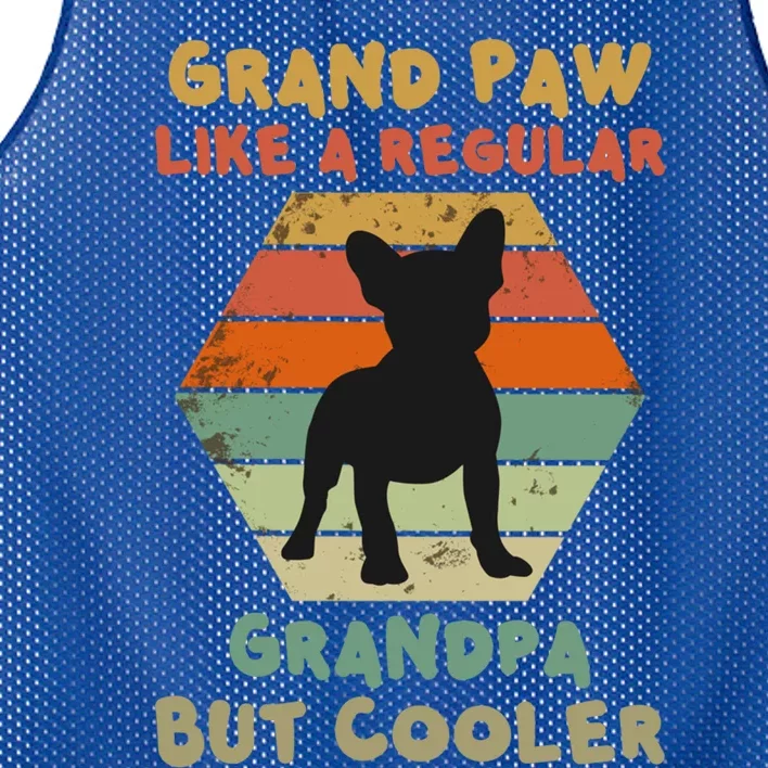 Grand Paw Like A Regular Grandpa But Cooler For Grandpa Gift Mesh Reversible Basketball Jersey Tank