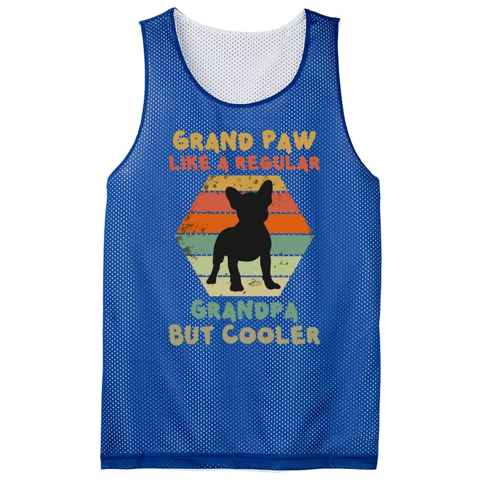 Grand Paw Like A Regular Grandpa But Cooler For Grandpa Gift Mesh Reversible Basketball Jersey Tank