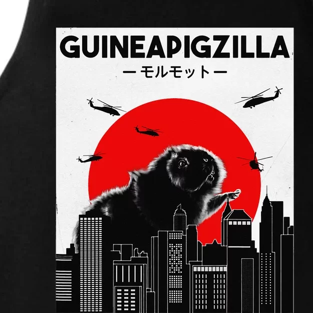 Guinea Pig Lover Tee Guineapigzilla Funny Guinea Pig Ladies Tri-Blend Wicking Tank