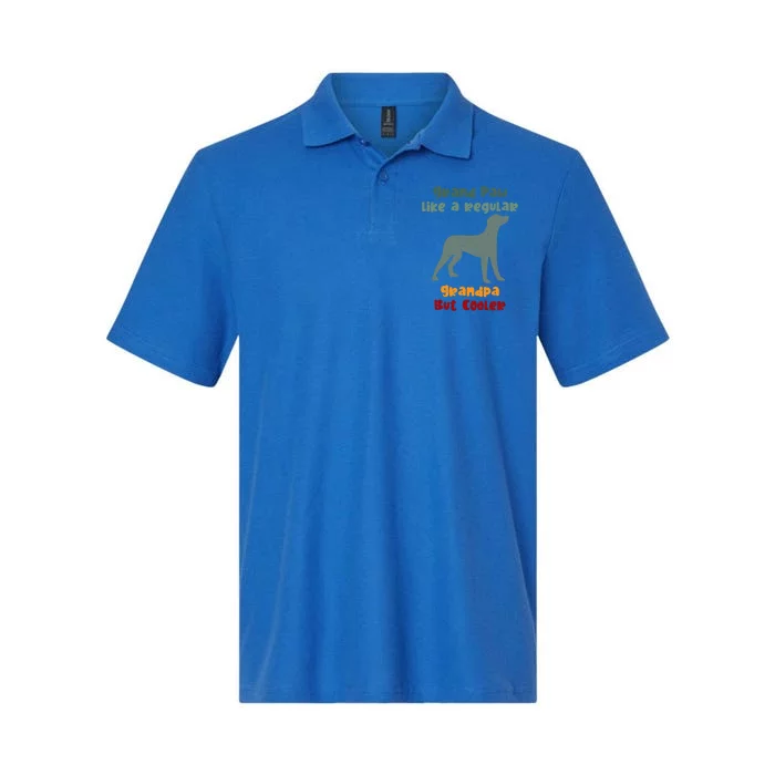 Grand Paw Like A Regular Grandpa But Cooler For Grandpa Meaningful Gift Softstyle Adult Sport Polo