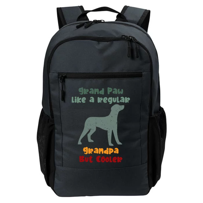 Grand Paw Like A Regular Grandpa But Cooler For Grandpa Meaningful Gift Daily Commute Backpack