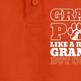 Grand Paw Like A Regular Grandpa But Cooler Funny Dog Dad Gift Dry Zone Grid Performance Polo