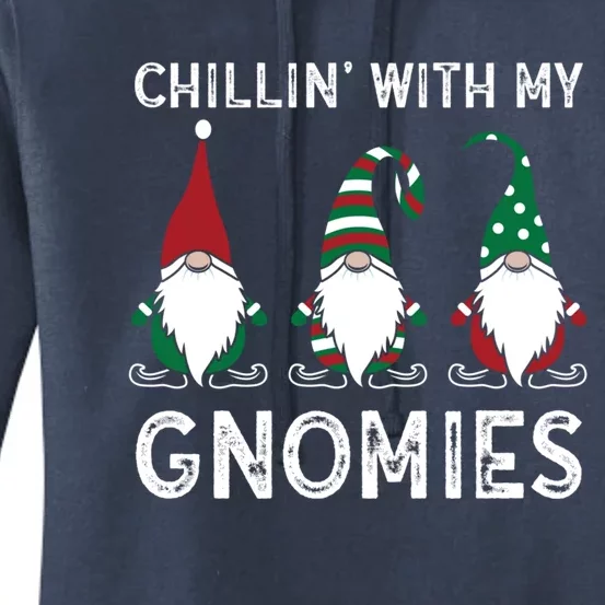 Gardening Plants Lover Gardener Chillin With My Gnomies Gift Women's Pullover Hoodie