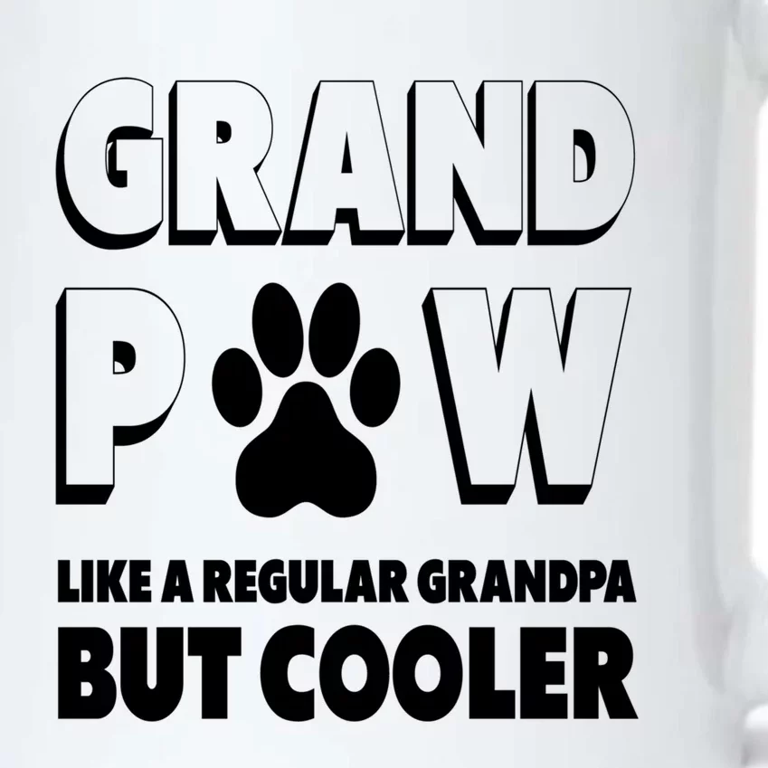 Grand Paw Like A Regular Grandpa But Cooler Funny Dog Lover Great Gift Black Color Changing Mug