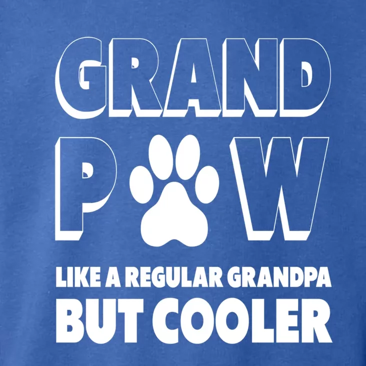 Grand Paw Like A Regular Grandpa But Cooler Funny Dog Lover Great Gift Toddler Hoodie