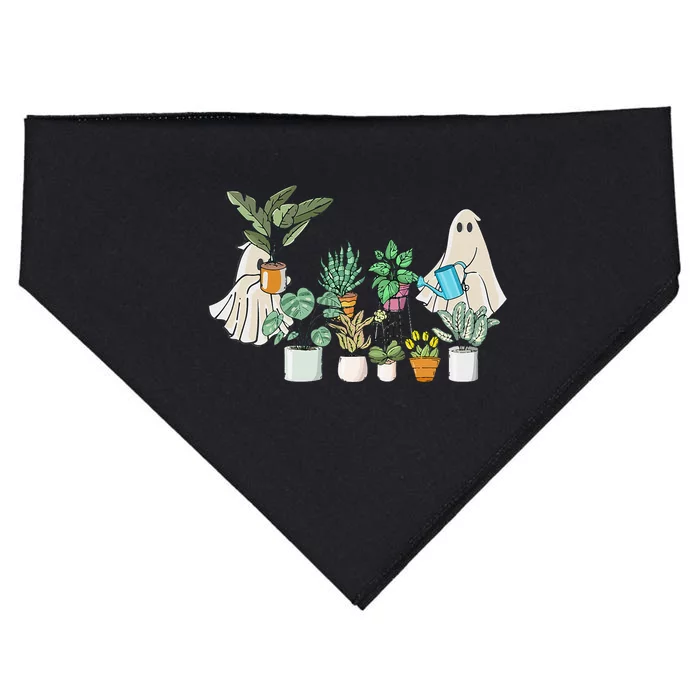 Ghost Plant Lady Halloween Ghostly Gardening Plant Lover USA-Made Doggie Bandana