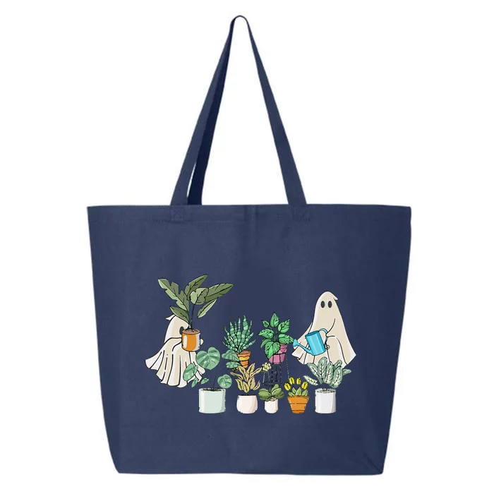 Ghost Plant Lady Halloween Ghostly Gardening Plant Lover 25L Jumbo Tote