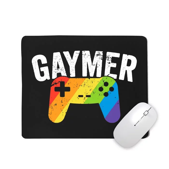 Gaymer Pride LGBT T Rainbow Flag Gay Lesbian Gaming Mousepad