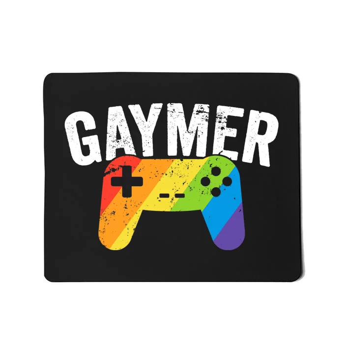 Gaymer Pride LGBT T Rainbow Flag Gay Lesbian Gaming Mousepad