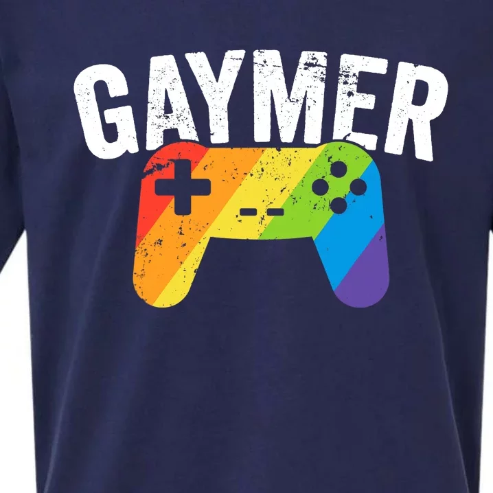 Gaymer Pride LGBT T Rainbow Flag Gay Lesbian Gaming Sueded Cloud Jersey T-Shirt