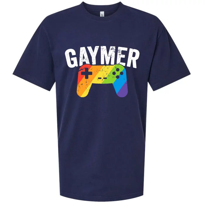 Gaymer Pride LGBT T Rainbow Flag Gay Lesbian Gaming Sueded Cloud Jersey T-Shirt