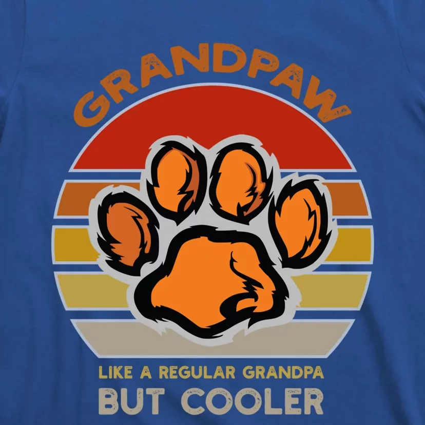 Grand Paw Like A Regular Grandpa But Cooler Funny Dog Lovers Gift T-Shirt