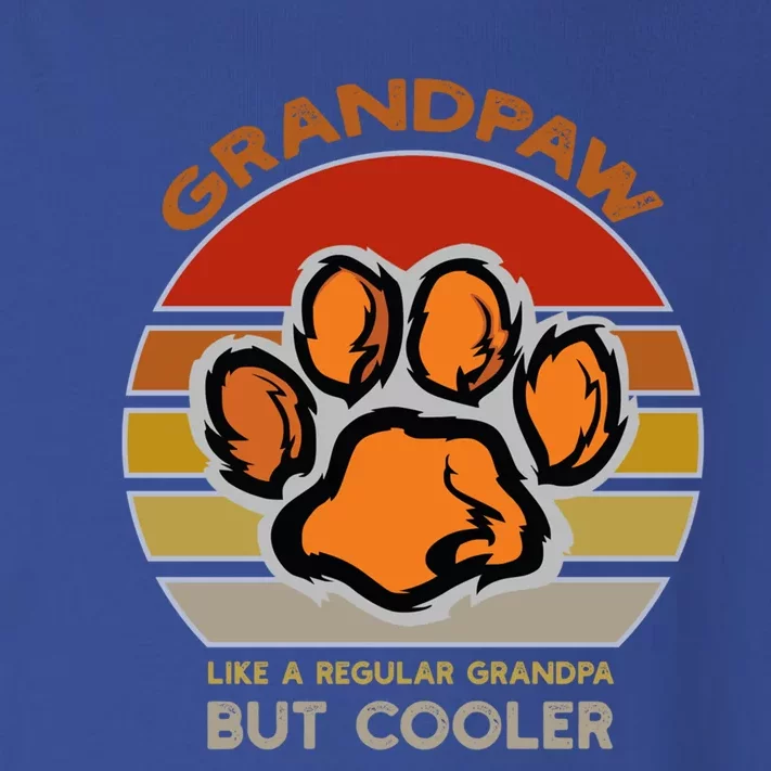 Grand Paw Like A Regular Grandpa But Cooler Funny Dog Lovers Gift Toddler Long Sleeve Shirt