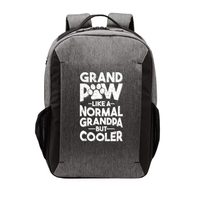 Grand Paw Like A Regular Grandpa But Cooler Grandpaw Dog Dad Gift Vector Backpack