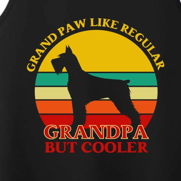 Grand Paw Like A Regular Grandpa But Cooler Funny Gift Father Day Gift Performance Tank