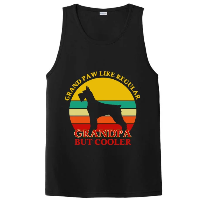 Grand Paw Like A Regular Grandpa But Cooler Funny Gift Father Day Gift Performance Tank