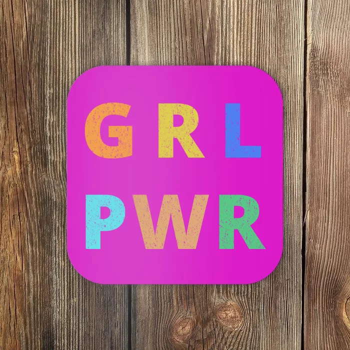 Girl Power Logo Coaster