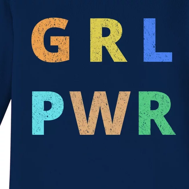 Girl Power Logo Baby Long Sleeve Bodysuit