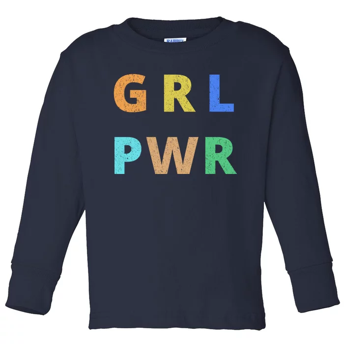 Girl Power Logo Toddler Long Sleeve Shirt