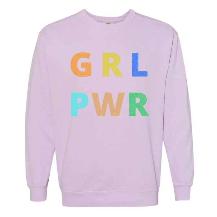 Girl Power Logo Garment-Dyed Sweatshirt