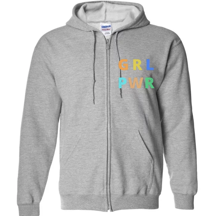 Girl Power Logo Full Zip Hoodie