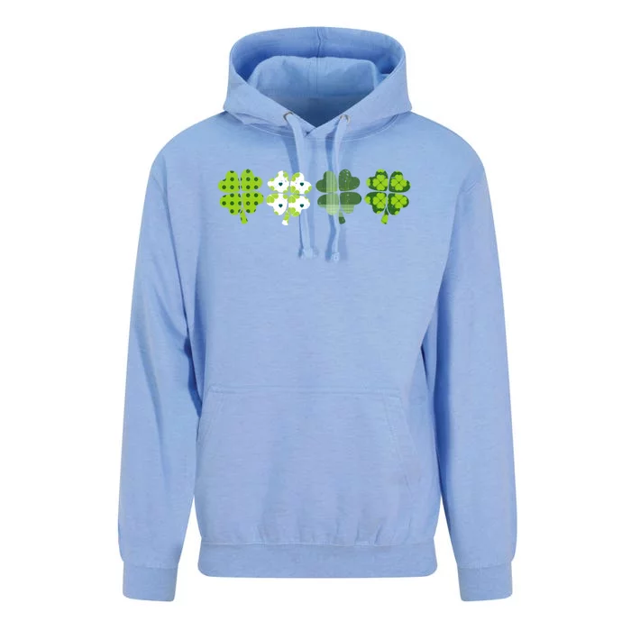 Green Plaid Leopard Shamrock Cute St Patricks Day Lucky Gift Unisex Surf Hoodie