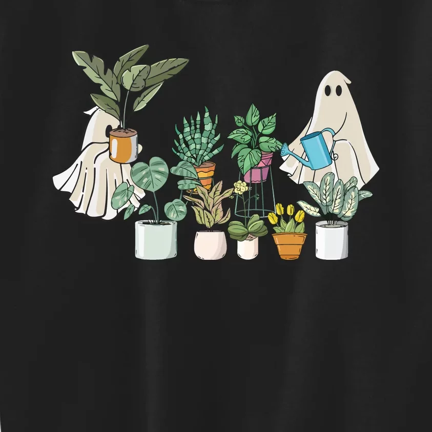 Ghost Plant Lady Halloween Plants Kids Sweatshirt