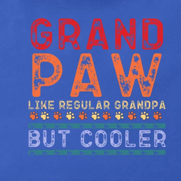 Grand Paw Like A Regular Grandpa But Cooler Gift Father Day Great Gift Zip Tote Bag