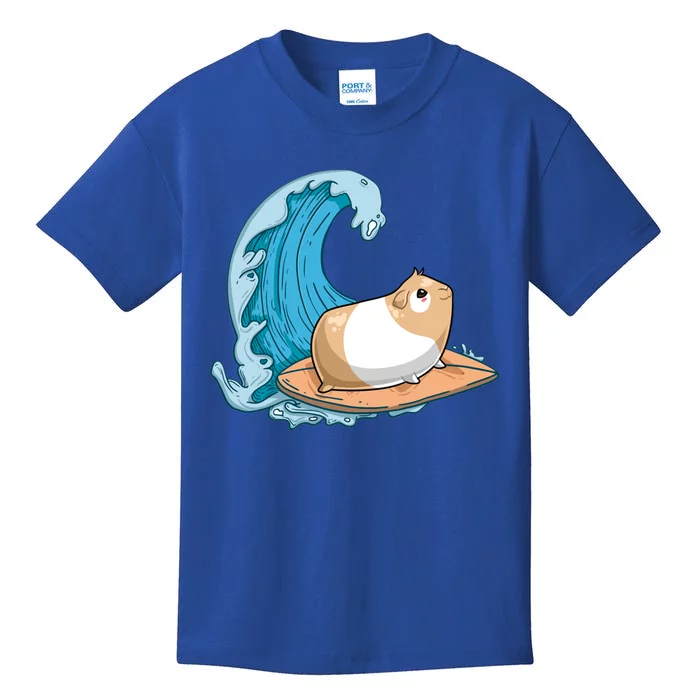 Guinea Pig Mom Dad Funny Piggy Surfing Gift Kids T-Shirt