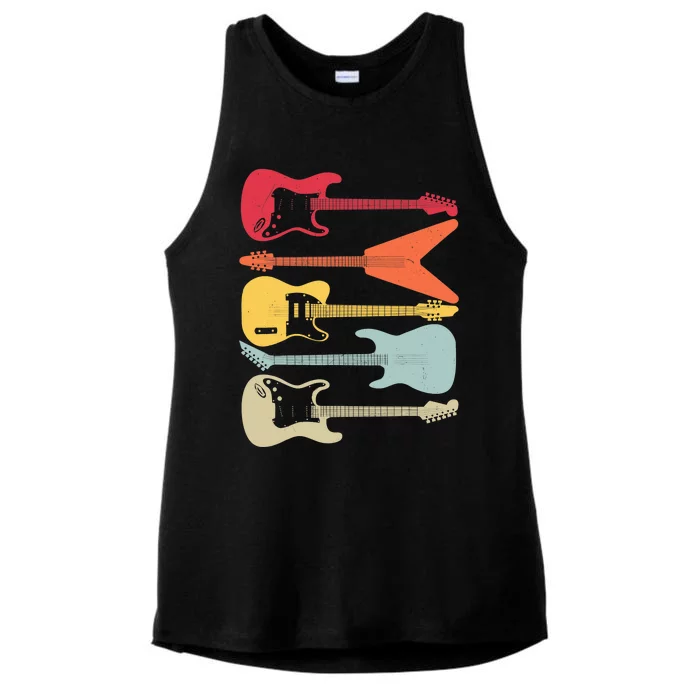 Guitar Player Music Lovers Ladies Tri-Blend Wicking Tank