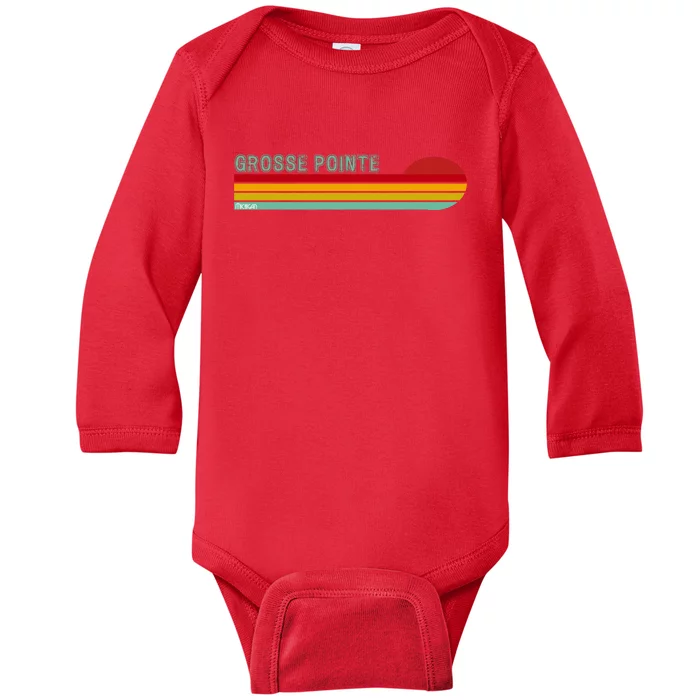 Grosse Pointe Michigan Baby Long Sleeve Bodysuit