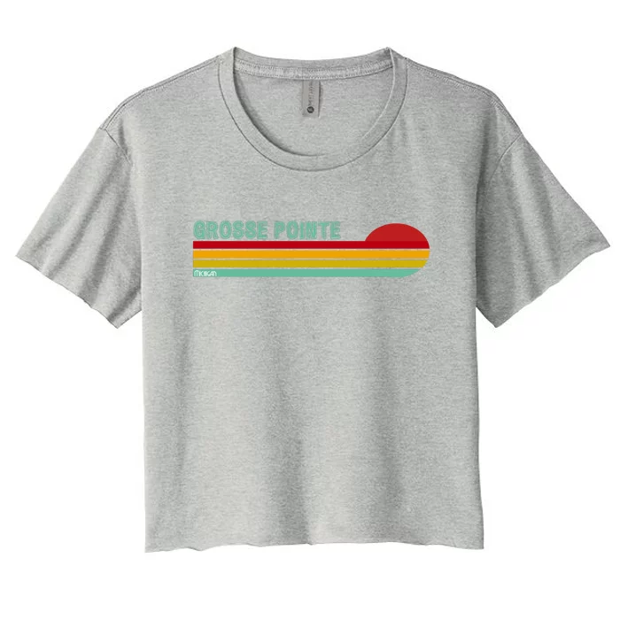 Grosse Pointe Michigan Women's Crop Top Tee